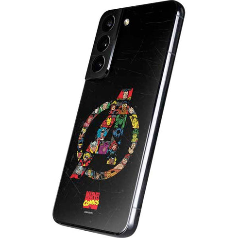 Marvel Classic Comics Avengers Logo Galaxy S22 Skin